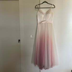 Special Occasion Floor Length Ombré Dress